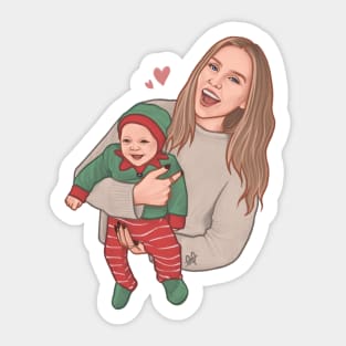 Baby’s First Christmas || Perrie and Axel Sticker